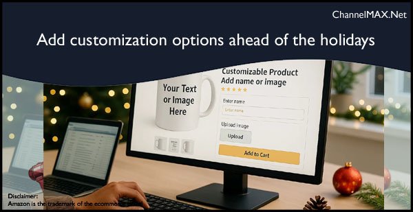 Amazon urges sellers to add customization options ahead of the holidays