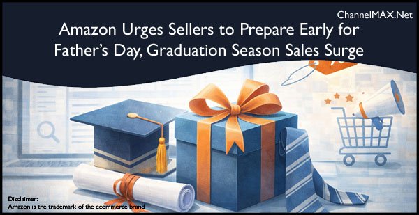 Amazon Urges Sellers to Prepare Early for Father’s Day, Graduation Season Sales Surge