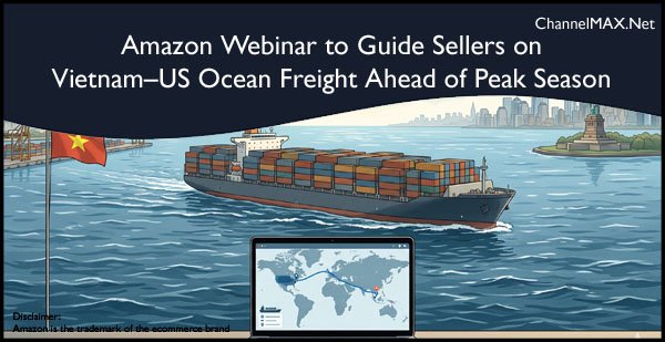 Amazon Webinar to Guide Sellers on Vietnam–US Ocean Freight Ahead of Peak Season