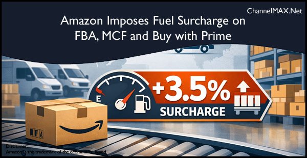 Amazon Imposes Fuel Surcharge on FBA, MCF and Buy with Prime Amid Rising Logistics Costs