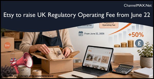 Etsy to raise UK Regulatory Operating Fee from June 22