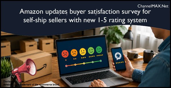 Amazon updates buyer satisfaction survey for self-ship sellers with new 1-5 rating system