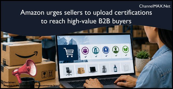 Amazon urges sellers to upload certifications to reach high-value B2B buyers