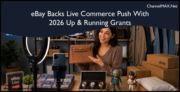 eBay Backs Live Commerce Push With 2026 Up & Running Grants