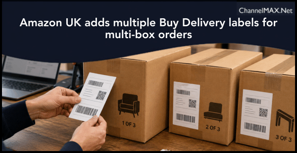 Amazon UK adds multiple Buy Delivery labels for multi-box orders