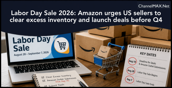 Labor Day Sale 2026: Amazon urges US sellers to clear excess inventory and launch deals before Q4